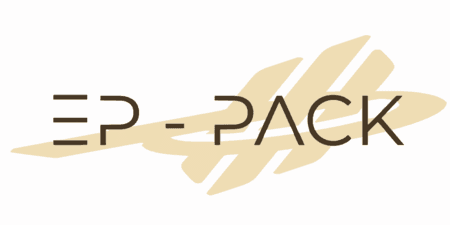 "Logo EP-PACK, partner per fissaggio e imballaggio a Brescia"